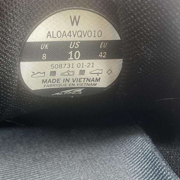 Altra Rivera Womens Black White Size 10 Athletic Running Shoes AL0A4VQV010 - Picture 11 of 12